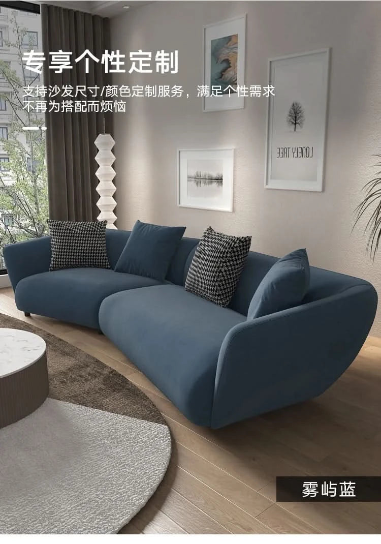 Outdoor Floor Living Room Sofas Curved Garden Lounge Minimalist Sofas Relaxing Hallway Cheap Luxury Wood Divano Home Furniture