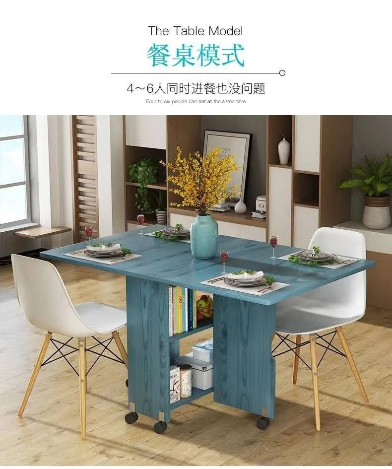 Quality Senior Dining Tables Modern Minimalist Foldable Rectangle Kitchen Table Sets Style Dining Room Furniture Esstisch