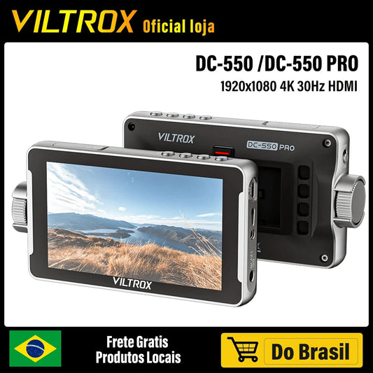 VILTROX DC-550 5,5 Zoll Professioneller Kamerastudio-Monitor 4K 30Hz HDMI Touchscreen Feld 3D LUT Director Monitor 1920x1080