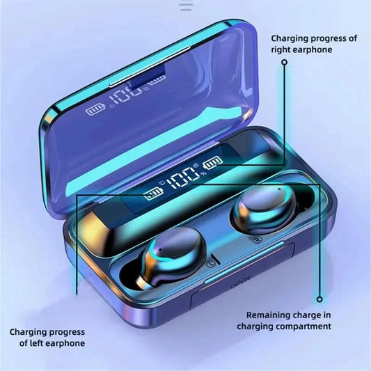 Brazil Fones de ouvido F9-5 Bluetooth sem fio Fones de ouvido Bluetooth com display LED enviados do Brasil