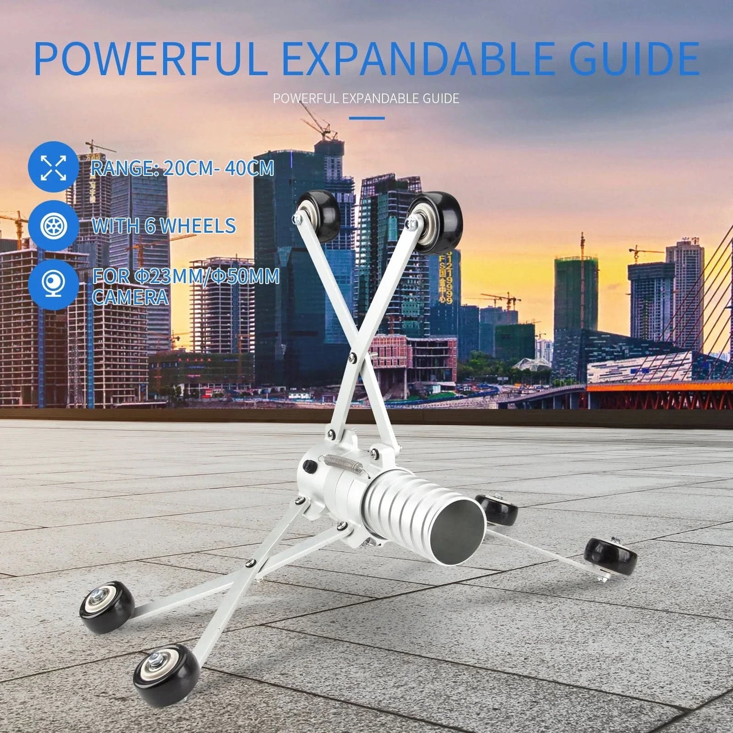 The Wheel Guide of the Pipe Inspection Camera and Drain Sewer Pipeline Industrial Endoscope camera Head Skid Protector