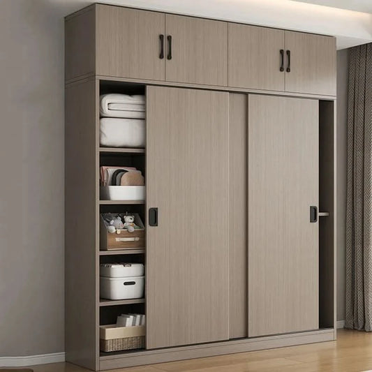 ZEco White Design Wardrobes Organizer Sliding New Bedroom Closet Wardrobe Cabinets Storage Shelf Armoires De Chambre FurnitureZ