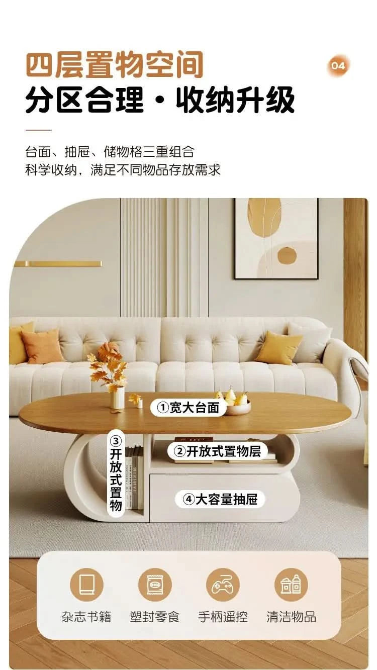 Kitchen Luxury Coffee Table Modern Design Minimalist Aesthetic Coffee Table Books Ornaments Meuble De Salon Home Furniture