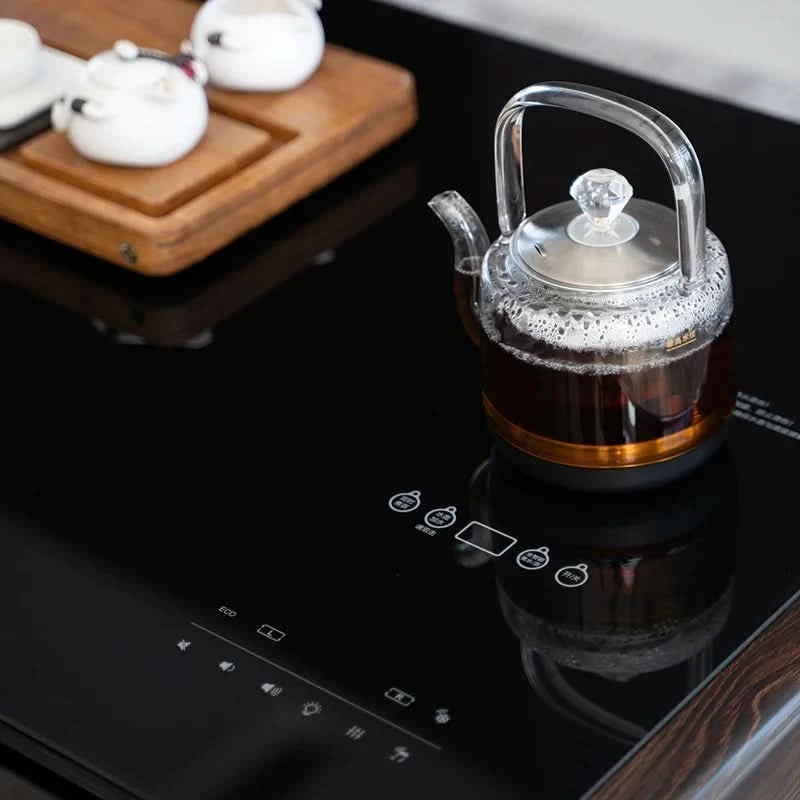 Wine Cellar Fridge Table Modern Kitchen Design Hot Water Dispenser Kettle Tea Pot Table Kungfu Tea Set