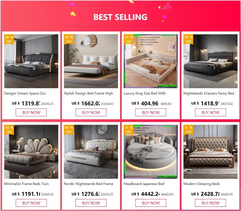 Bedsrooms Frame Beds Modern Headboard Storage Luxury Beds Multifunctional Unique Muebles Para El Hogar House Accessories