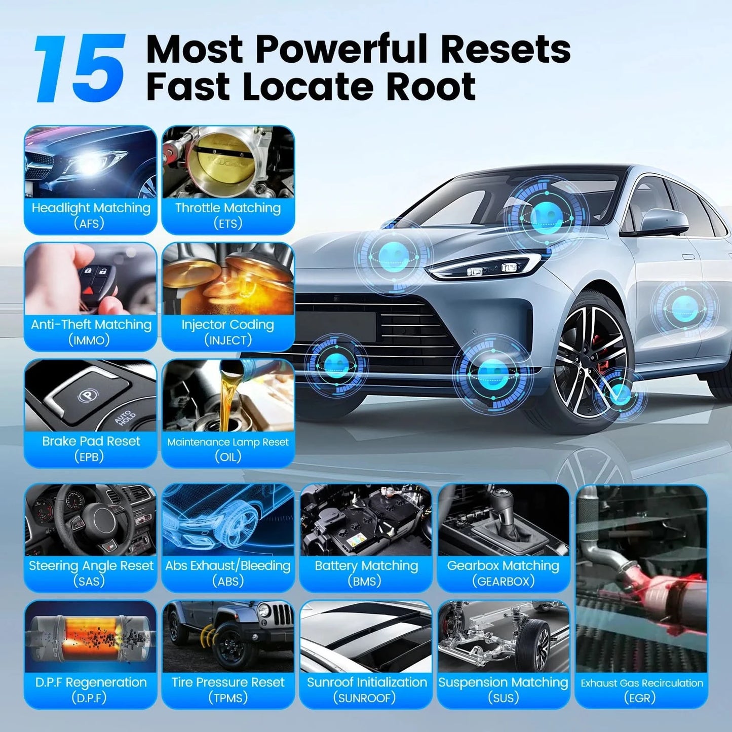 10 Stk.-100 Stk. MUCAR BT200/BT200 Pro OBD2 Diagnosegerät vollständige Systemdiagnose für alle Autos, lebenslang kostenlos, 15 Reset-Services