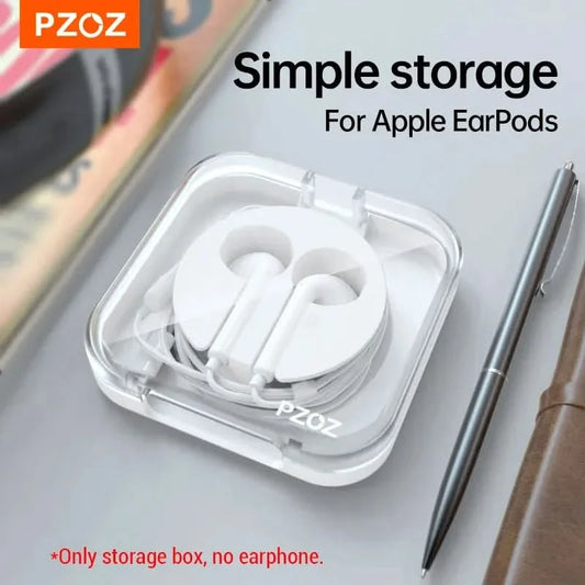 PZOZ for Apple wired earphones Headphone c to type c cable management wire desk organizer iwatch Charger box offices accessories