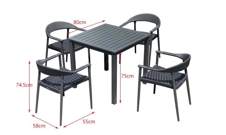 KT High End  Garden Furniture Set Outdoor Table Sets for Hotel Restaurant Garden