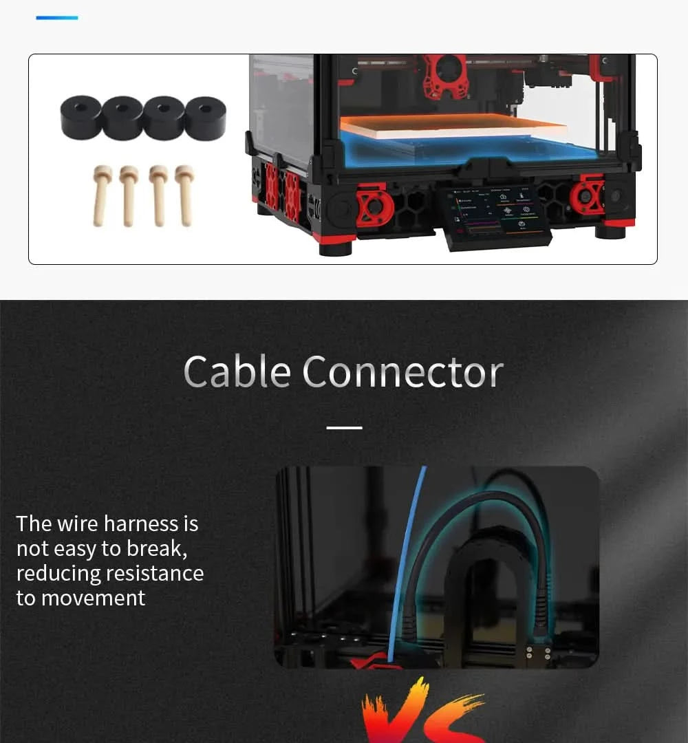Latest Version Voron 2.4 R2 Pro Support High Speed Printing DIY 3D Printer Parts with HDMI5 Screen CNC TAP Stealburner Extruder