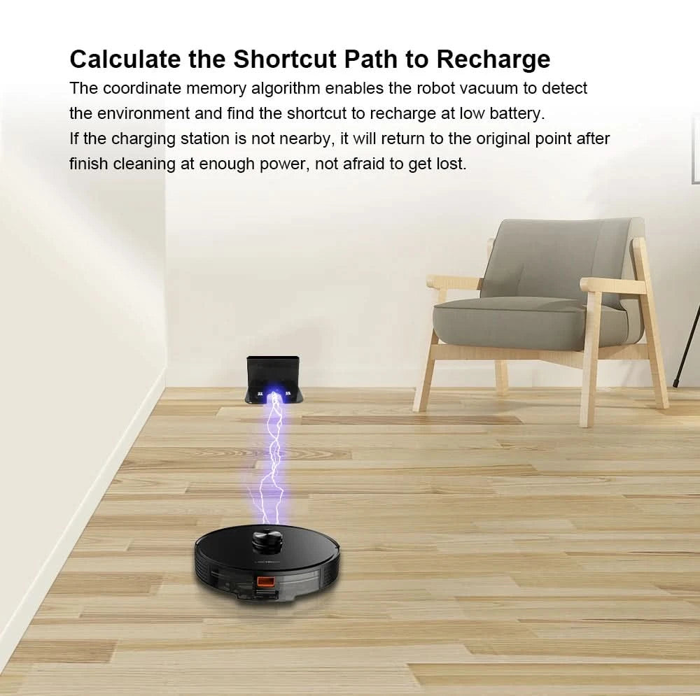 Liectroux/LILIN X6 Robot Vacuum Cleaner,Laser System,6500Pa,Smart Home Appliance,Restricted Area Map,Zone Cleaning for Carpet