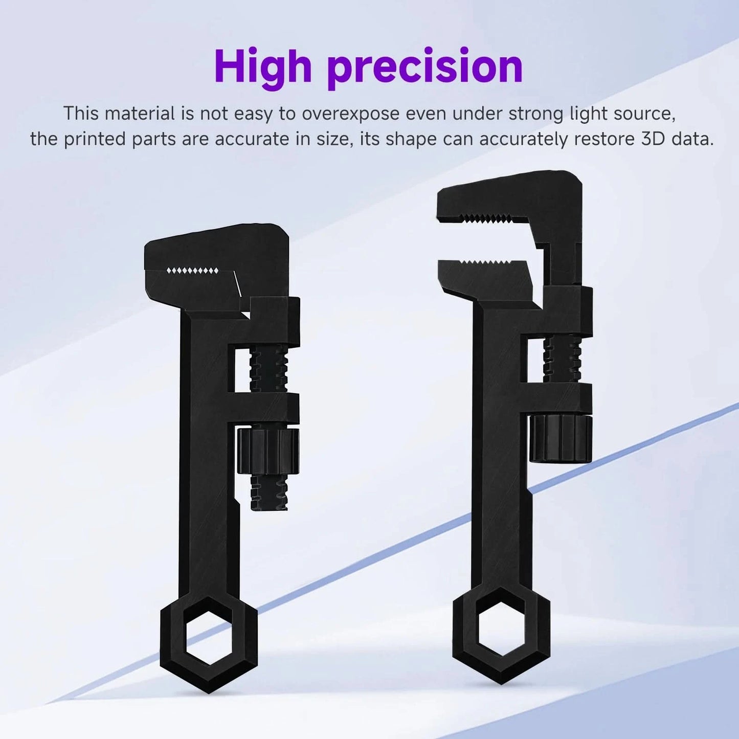 Resione K+ Tough ABS Like 3d Resin Scratch Resistant High Precision UV 405nm For LCD SLA DLP Elegoo  Anycubic 3d Printer