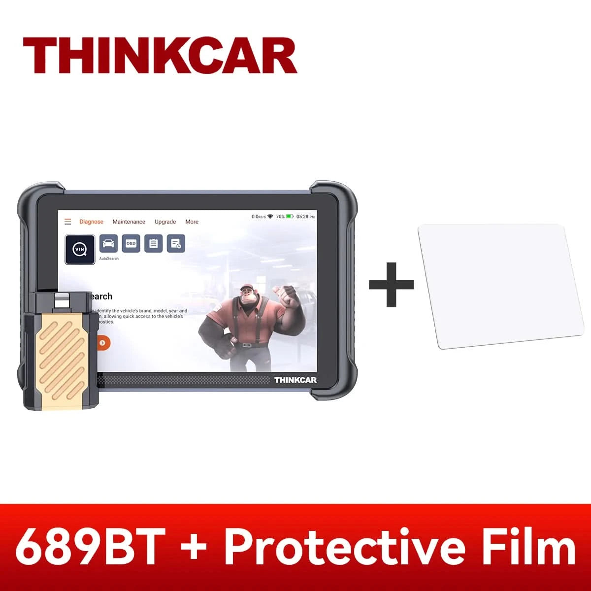 THINKCAR THINKSCAN 689BT Key Programming TKEY 101 Automotive Diagnostic Tool Bi directional Obd2 Scanner ECU Coding CANFD DOIP
