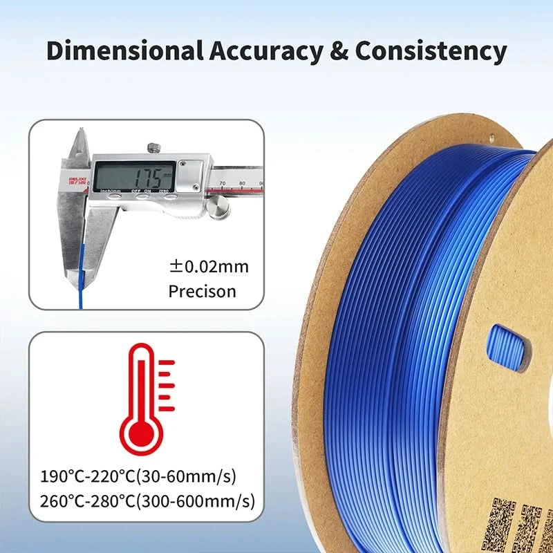 Conjure Filament PLA+ 1.75mm Dimensional Accuracy Low Shrinkage For 3D Printers