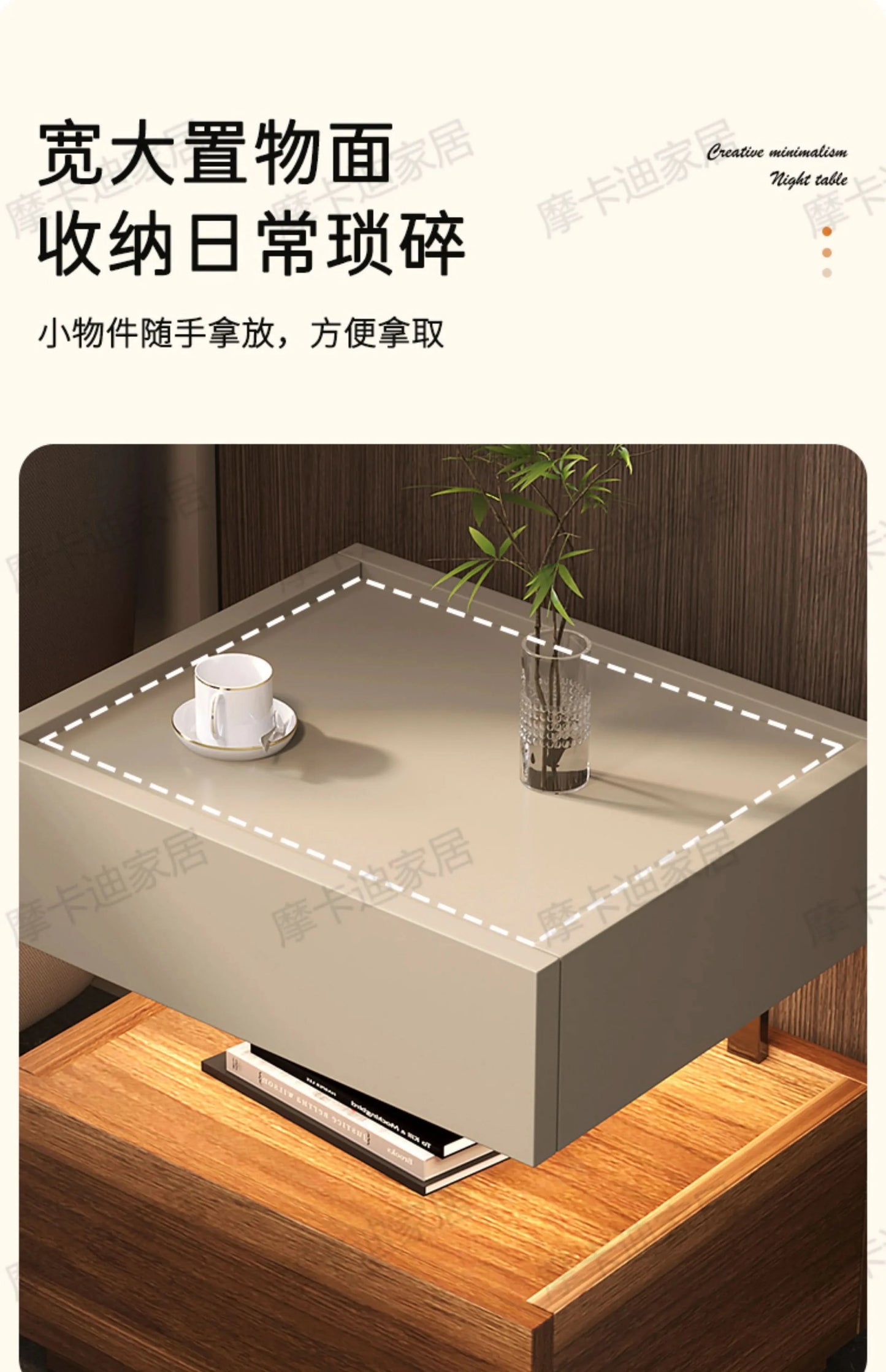 Simple European Bedside Table Classic Storage Luxury Trendy Night Table Modern Premium Comodini Camera Letto Bedroom Furnitures