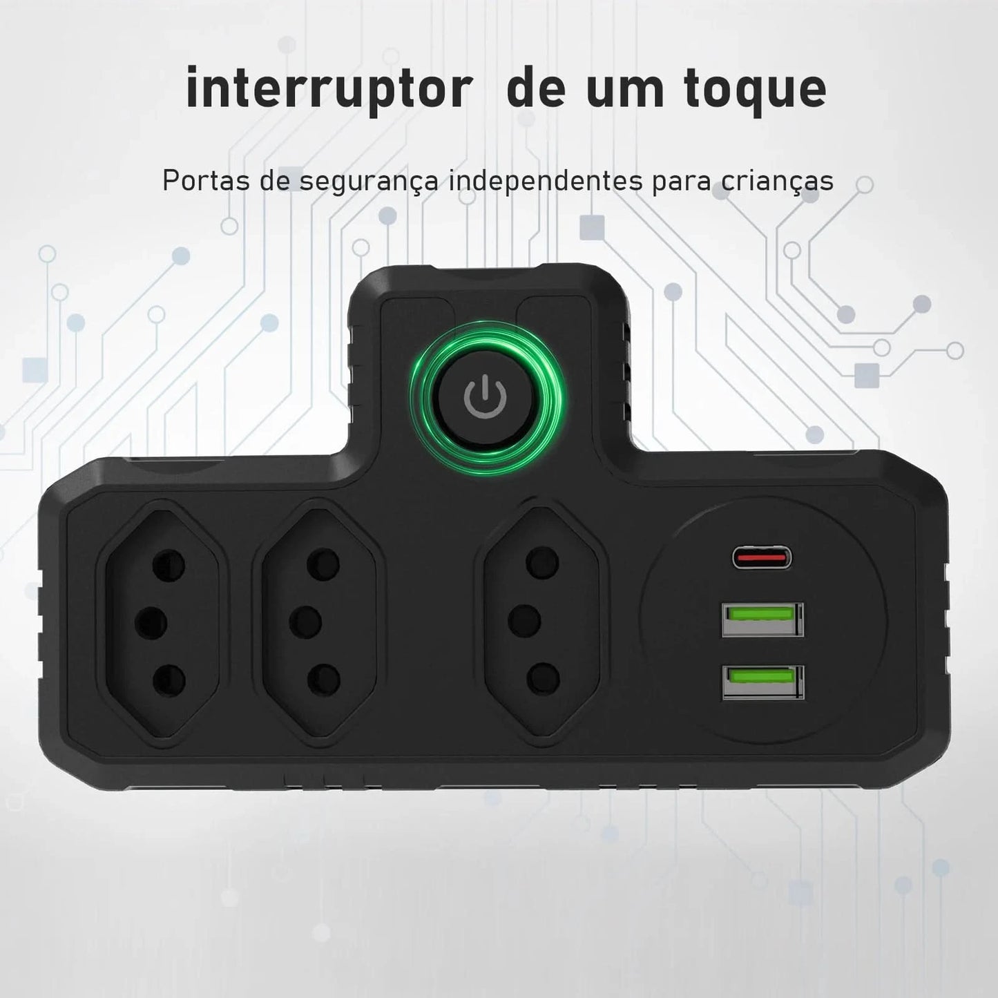 Extension Socket, Power Extension, USB Socket, Socket Line Filter, Regua Power Sockets, Electric Extension, 110-220V,10A