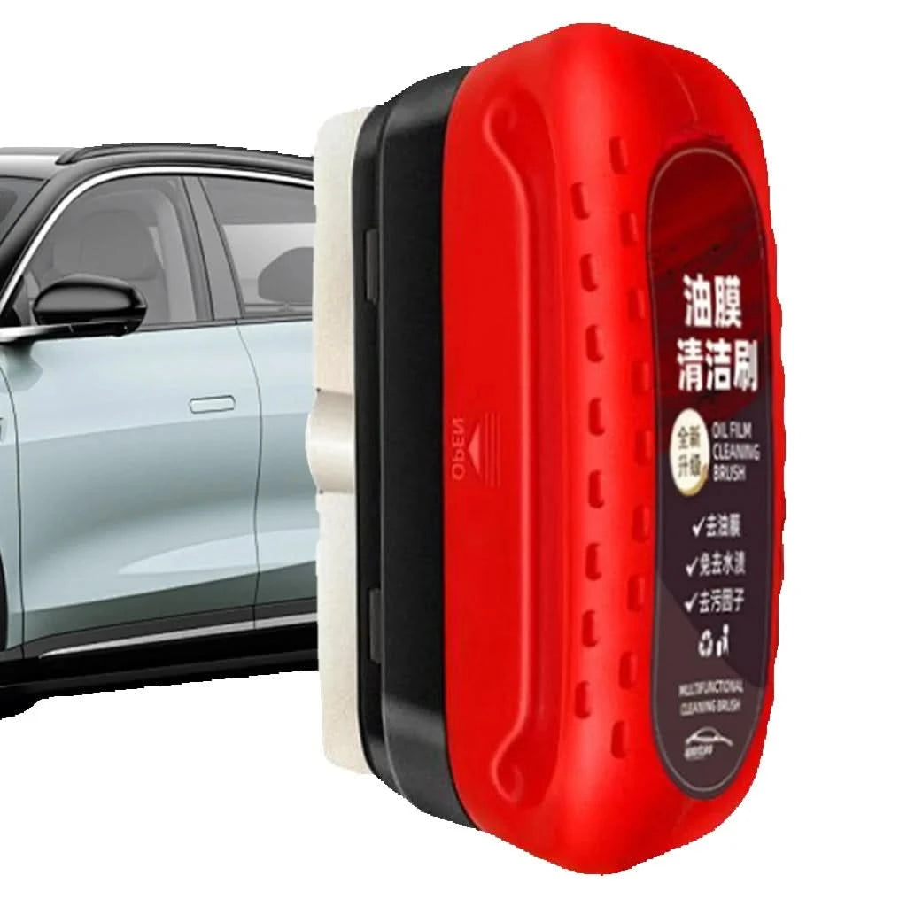 Car Glass Oil Film Cleaning Brush Remover With Sponge Towel 120ml 2024