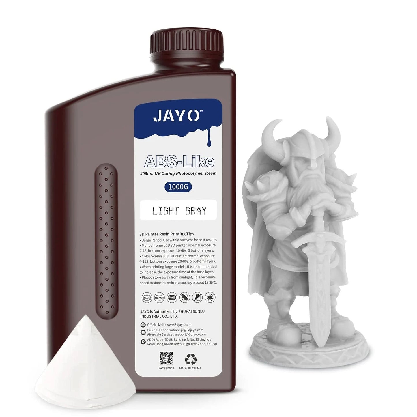 JAYO UV Resin ABS Like/Standard/Plant based/Nylon Like/Water-Wash 1KG 405nm Liquid Rapid UV Curing For LCD 3D Printing Material