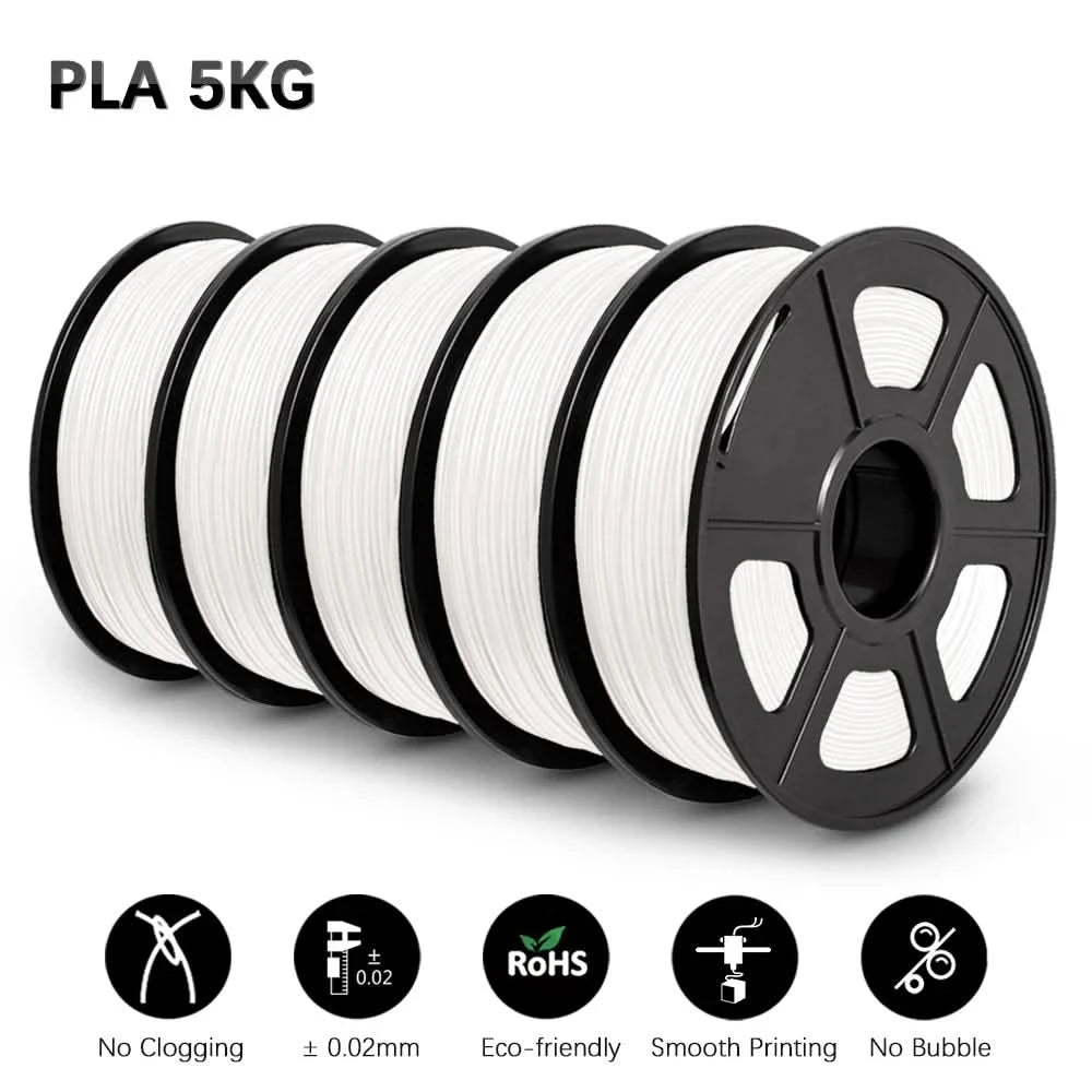 SUNLU 5KG 3D Filament High Speed PLA/PLA META/APLA/PLA MATTE 1.75mm 5Roll 1KG 3D Printer Filament for 3D Printer