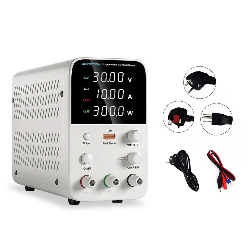 Wanptek Adjustable DC power supply 30V 10A 60V 5A Lab Bench Power Source Stabilized Power Supply Voltage Regulator Switch 220V