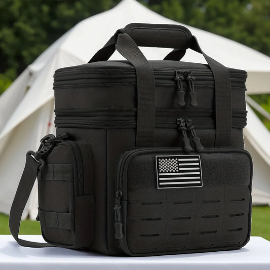 Men's Tactical Lunch Box Expandable 18L Tactical Insulated Cooler Bag,Leak Proof Insulated Lunch Bag For Work Camping Outdoor