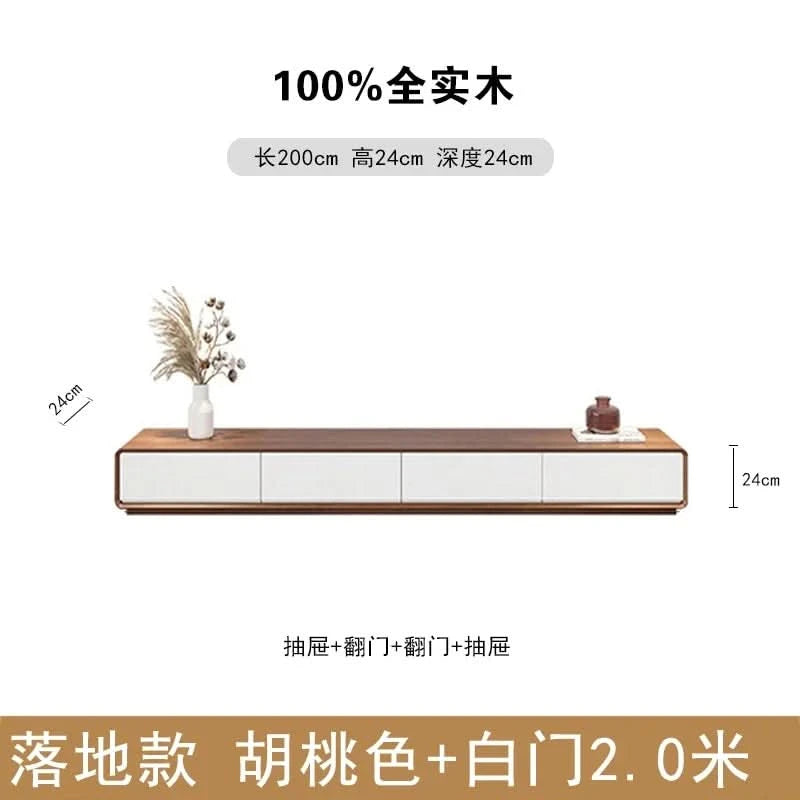 Wooden Long Tv Table Modern Design Nordic Accent Luxury Decoration Fashion Tv Stands Interior Archivadores Room Decorations