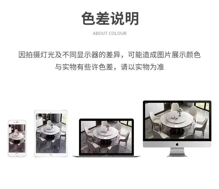 Round 6 People Dining Table Kitchen Living Room Dressing Dinning Table Set Coffee Hospitality Mesa Comedor Kitchen Furniture