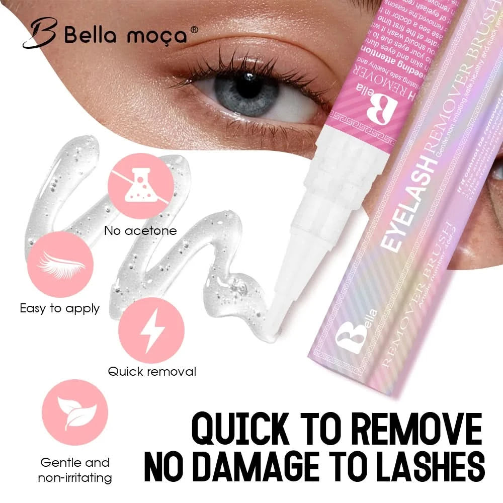 5PCS Eyelash Glue Remover 10ml Lashes Glue Remover Eyelash Extension Glue Remover No Irritating Quick Unloading Adhesive Makeup