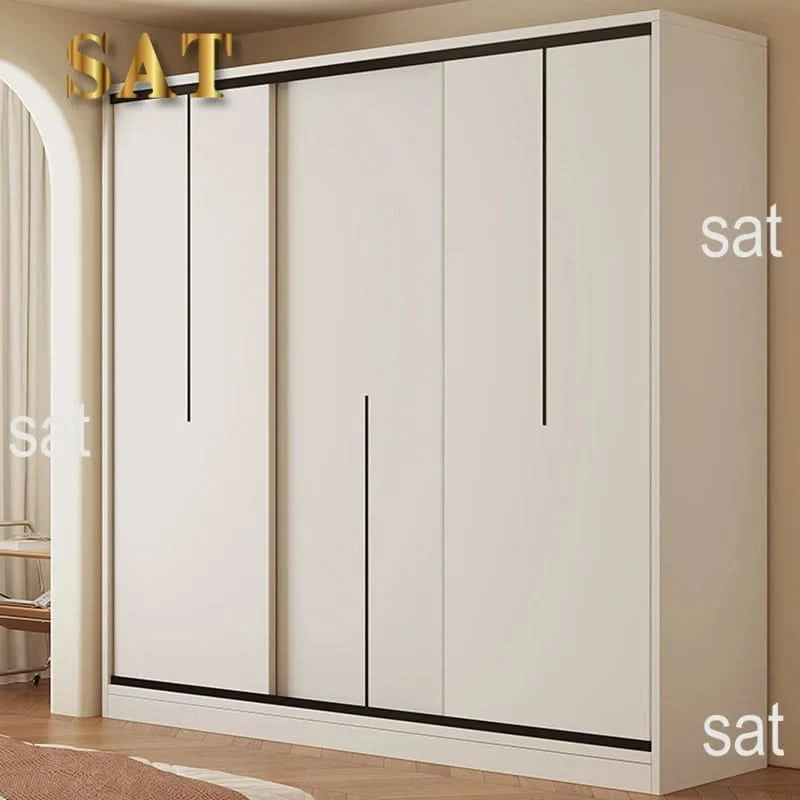 ZEco White Design Wardrobes Organizer Sliding New Bedroom Closet Wardrobe Cabinets Storage Shelf Armoires De Chambre FurnitureZ