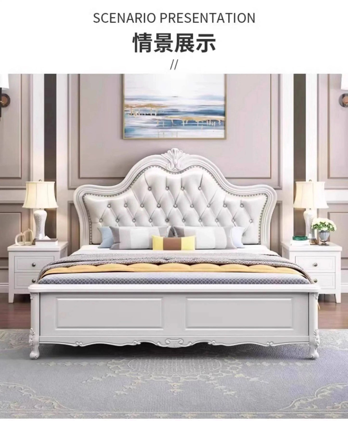 Design Bedroom Bed Children Luxury Single Full Girls Modern Headboards Bed Design Simple Letto Matrimoniale Unique Furniture