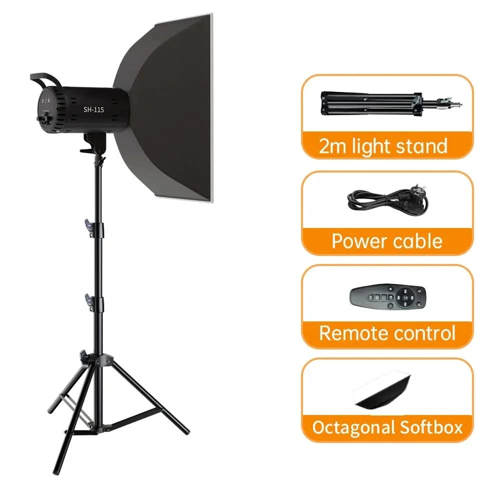 135W Fotografie LED Videoleuchte Tageslichtausgeglichene Sonnenlampe für Portraitblitz Studiozubehör Youtube Live