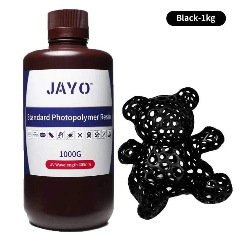 JAYO UV Resin ABS Like/Standard/Plant based/Nylon Like/Water-Wash 1KG 405nm Liquid Rapid UV Curing For LCD 3D Printing Material