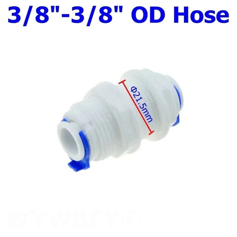 Reverse Osmosis Quick Coupling 1/4 3/8 Hose Connection Tee Y Connector 2 Way Equal Elbow Straight RO Water Plastic Pipe Fitting