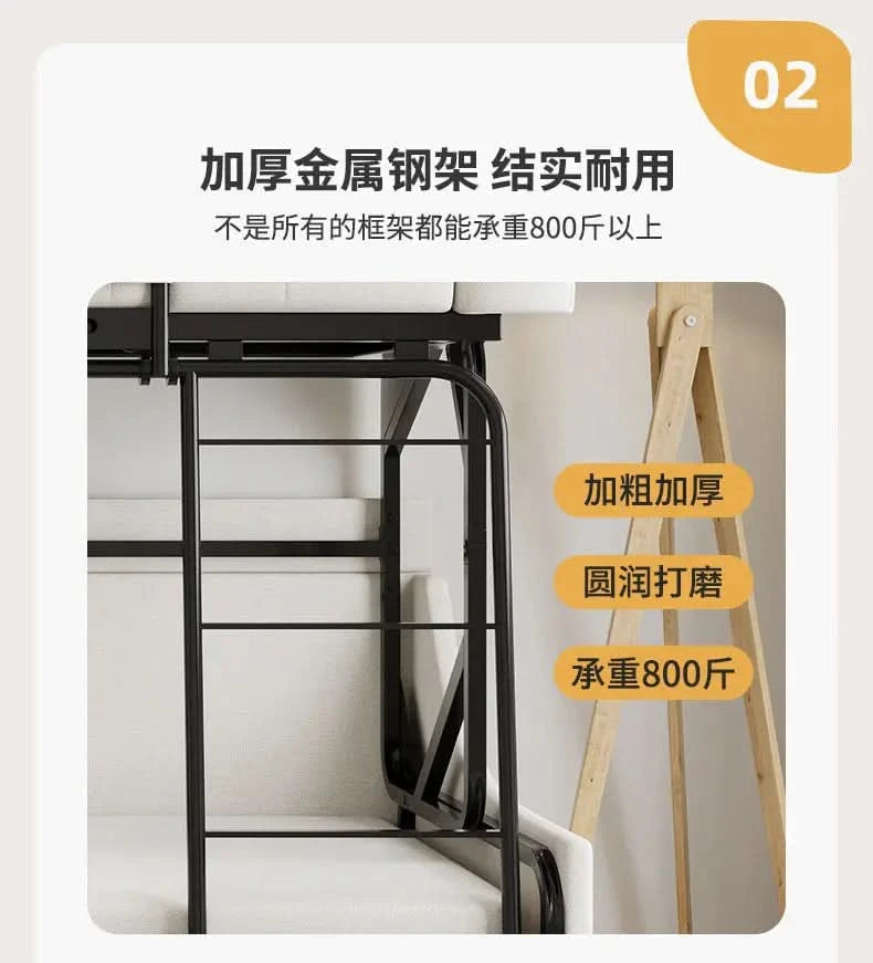Folding Double Living Room Sofa Comfortable Adults Game Sleeper Sofa Apartment Multifunctional Divano Soggiorno Home Furniture