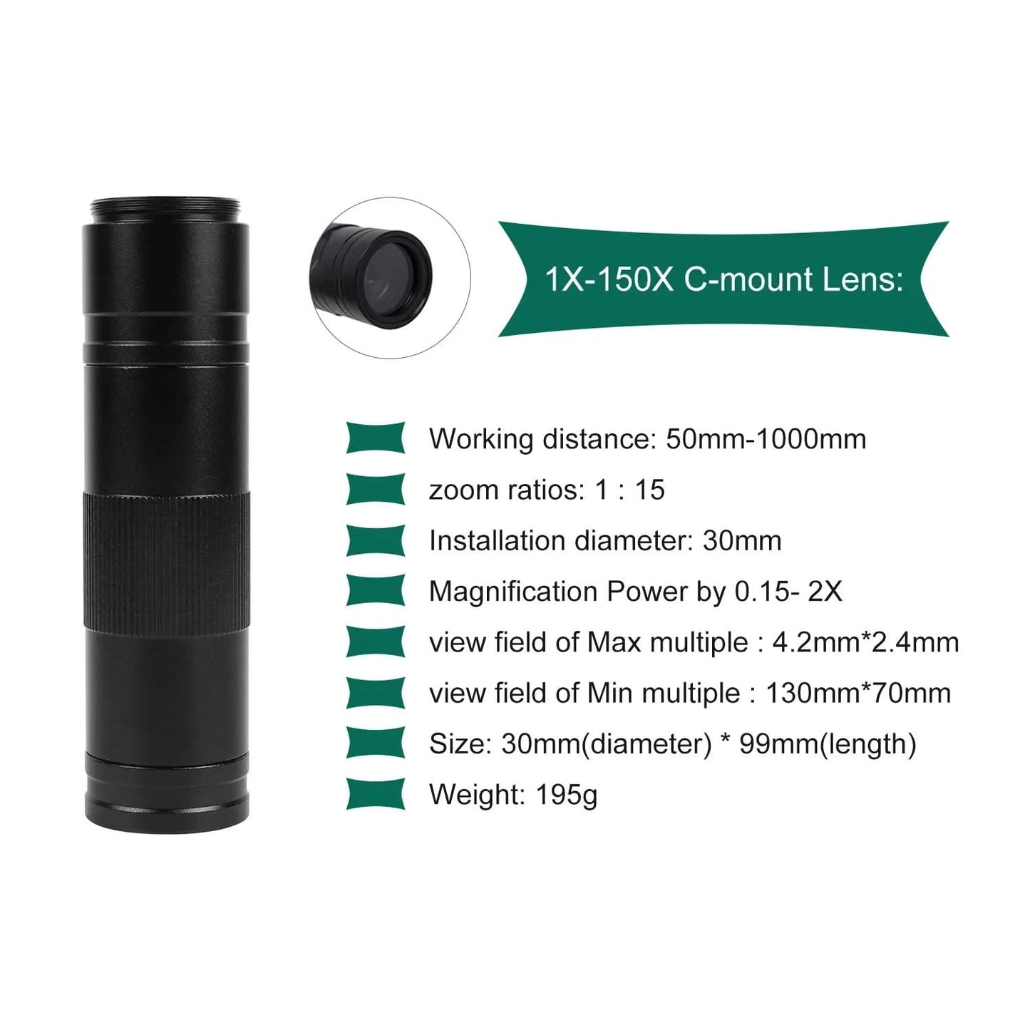 YIZHAN 4K UHD Electron Digital Microscope 1080P 60FPS Video Industrial Welding Camera 150X Lens Folding Stand for PCB Repair