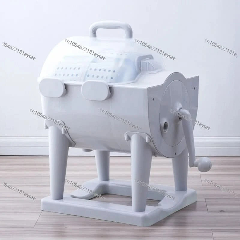5KG Hand Drum Washing Machine & Dehydrator, Manual Wash & Dry for Student Dormitory, 0-400RPM