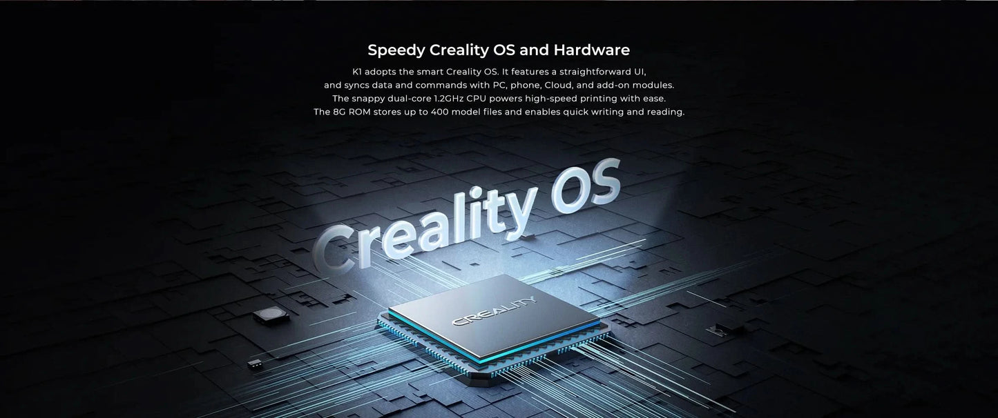 Creality k1/K1MAX /K1C 3D Printer Max. 32MM³/S Flow Hotend  Printing Speed 600MM /S Dual-gear Direct Drive Extruder