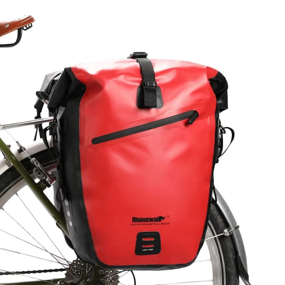 Rhinowalk Waterproof Bike Bag 20L/27L Travel Cycling Bag Basket Bicycle Rear Rack Tail Seat Trunk Bags bicycle bags & panniers