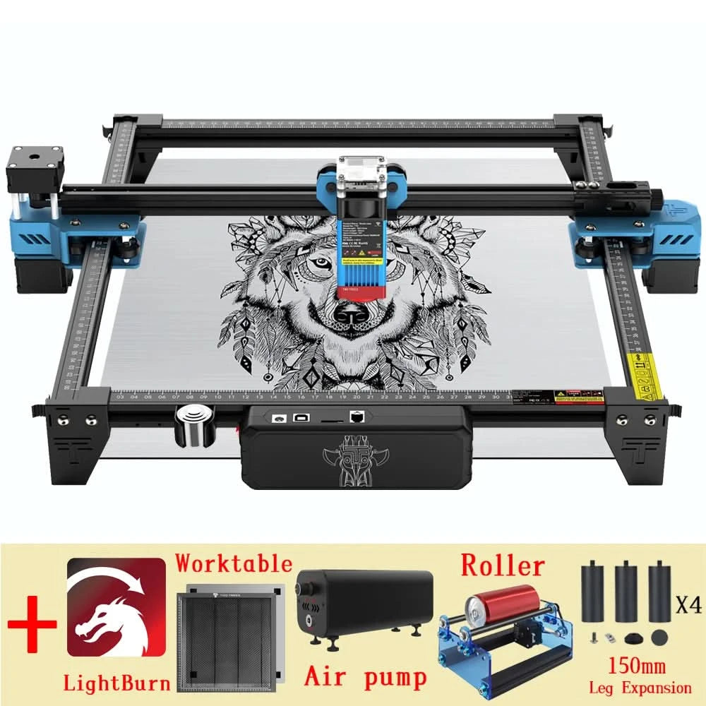 Twotrees 40W/80W Woodworking CNC Laser Engraver TTS PRO Wifi APP Control Metal Glass Ceramic Engraving Wood MDF Acrylic Cutting