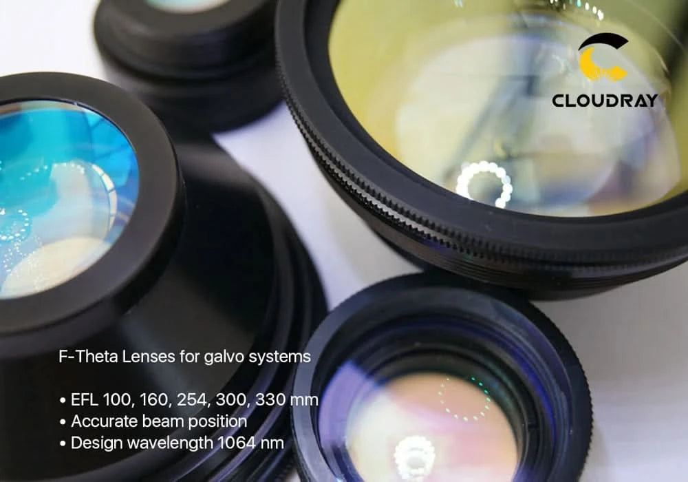 F-theta Scan Lens Field Lens 1064nm 50x50 - 300x300 F63-420mm for 1064nm YAG Optical Fiber Laser Marking Machine Parts