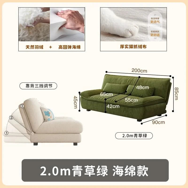 Living Room Loafer Sofas Folding Function Small Outdoor Sofas Modern Design Camas Y Muebles Para El Hogar Home Furniture