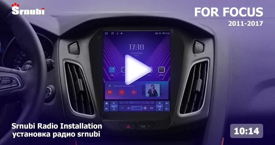 Srnubi 2 Din 9.7" Android 12 Carplay Car Radio for Ford Focus 3 Mk 3 2011 2012 - 2019 Multimedia Player 2Din GPS Auto Stereo DVD