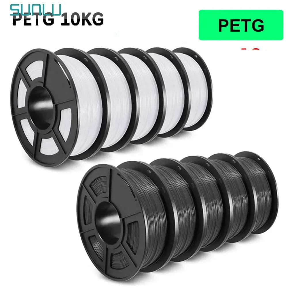 SUNLU 10KG 3D Filament PLA/PLA PLUS/PETG/Easy ABS Filamnet 1.75mm 10Roll 1KG Neatly Wound 3D Printer Filament for 3D Printer