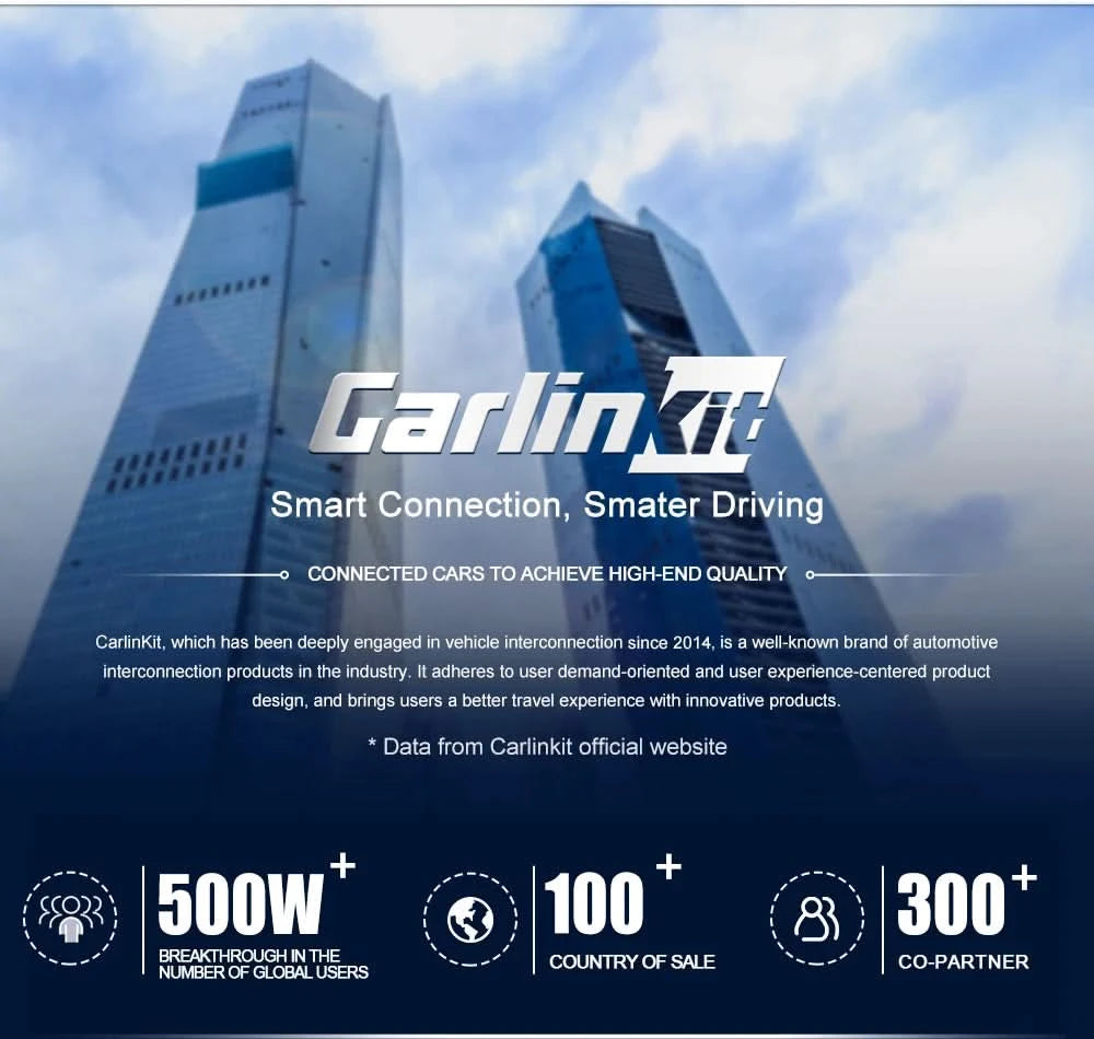 CarlinKit 5.0 4.0 Wireless CarPlay Adapter Android Auto Dongle Multi-Device Supported Wired To Wireless CarPlay Box Auto Connect