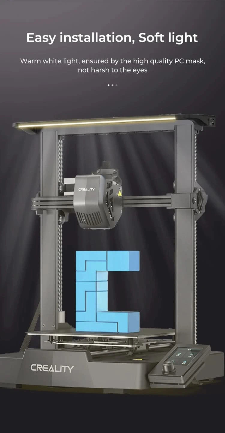 Creality Original Ender-3 V3 SE/KE LED Light Bar Kit Bright Light Energy and Power Saving Easy Installation