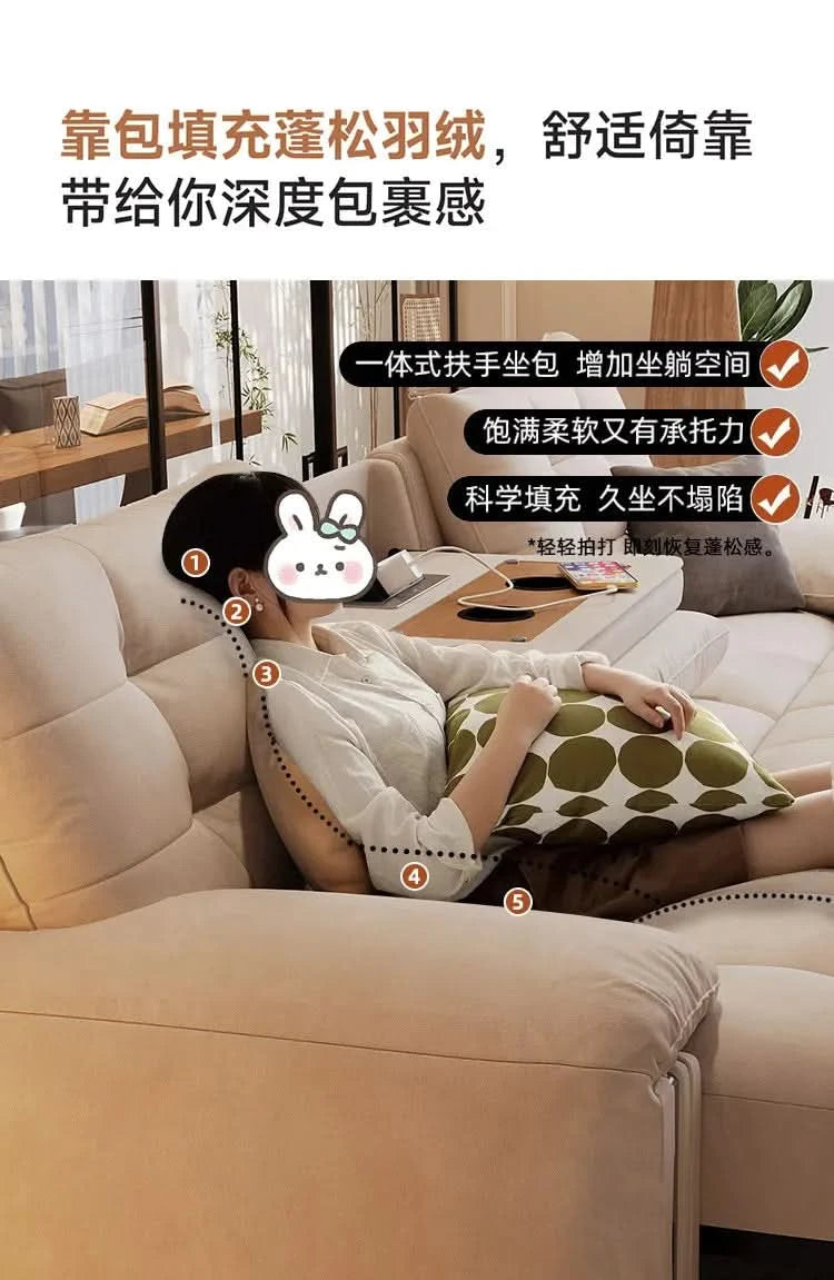 Multifunctional Lounge Electric Sofa Modern Fashion Retractable Sofa Bed Luxury Modern Full Size Frame Furniture Living Room