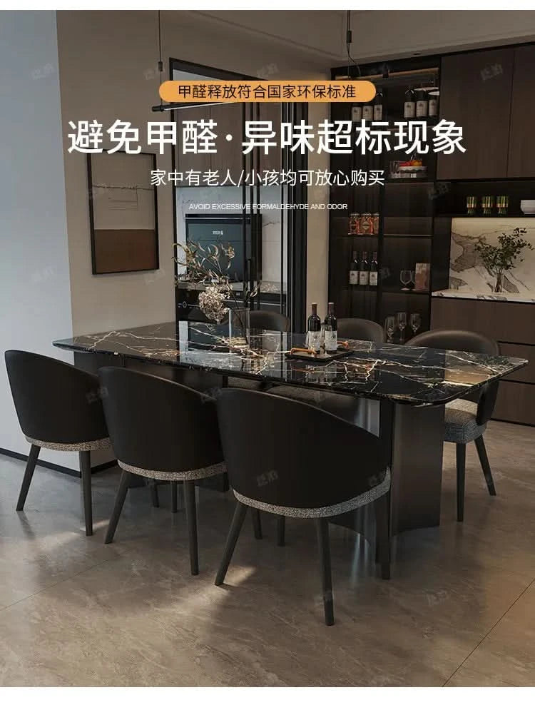 Marble Kitchen Dining Table Wall Lounge Designer Restaurant Modern Dining Table Luxury Study Mesas De Comedor Kitchen Furniture