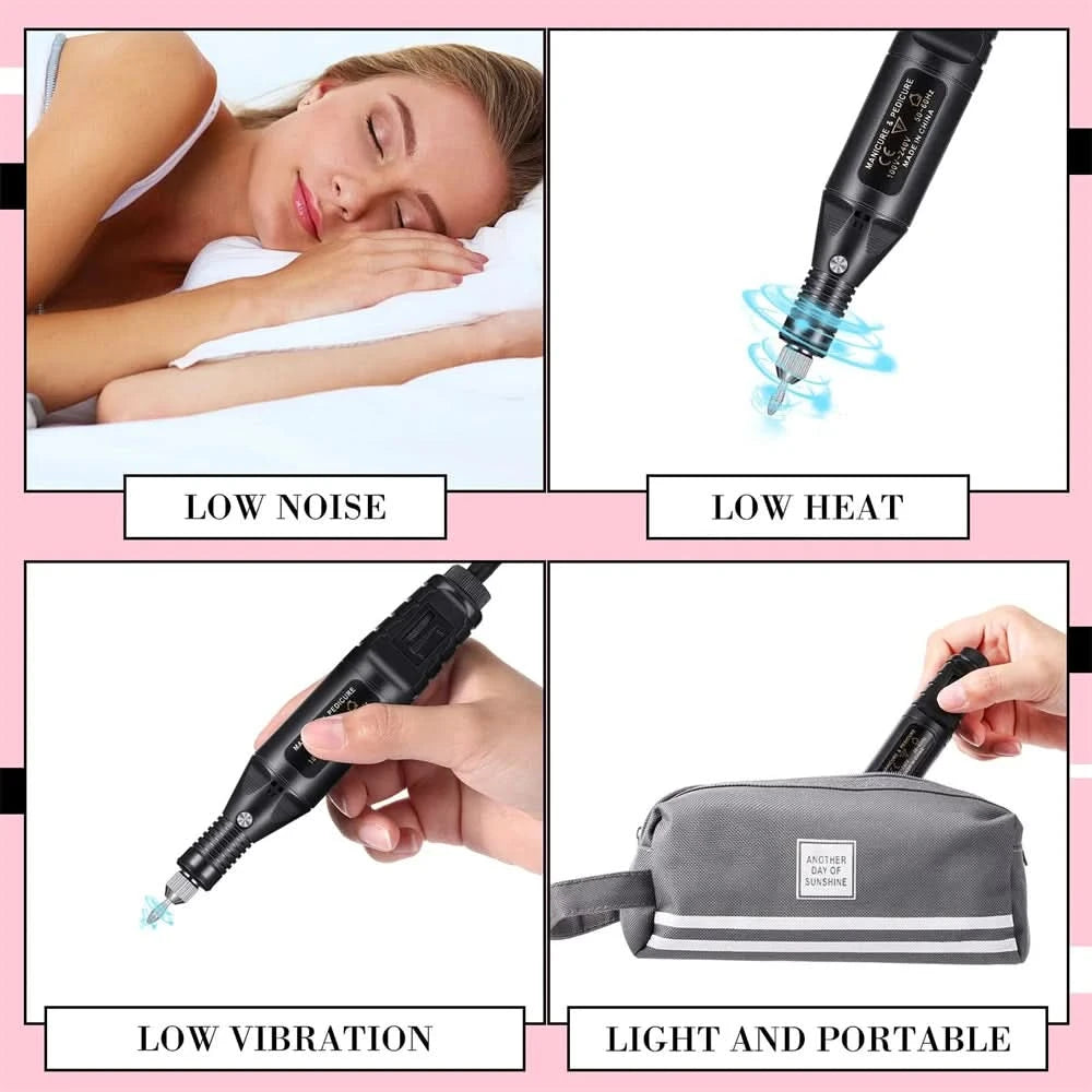 Strong Electric Nail Sander Nail Drill Machine Grinding Equipment Milling Cutter For Manicure Pedicure Polishing Tools