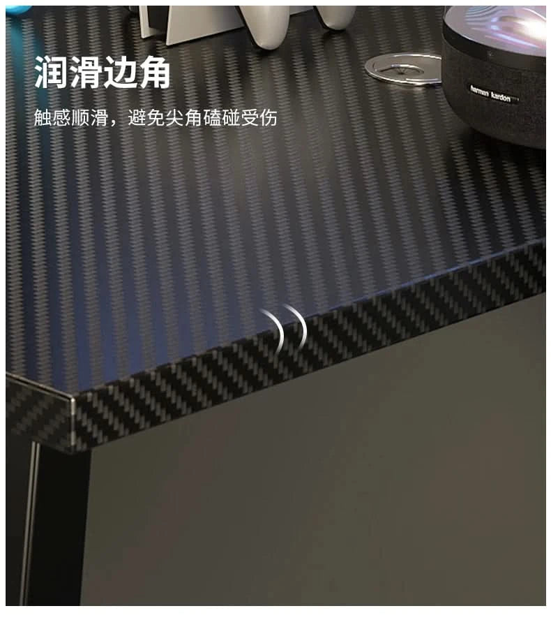 Gaming Desk, Carbon Fiber Computer Desk, Office Home Games, Desktop Desk