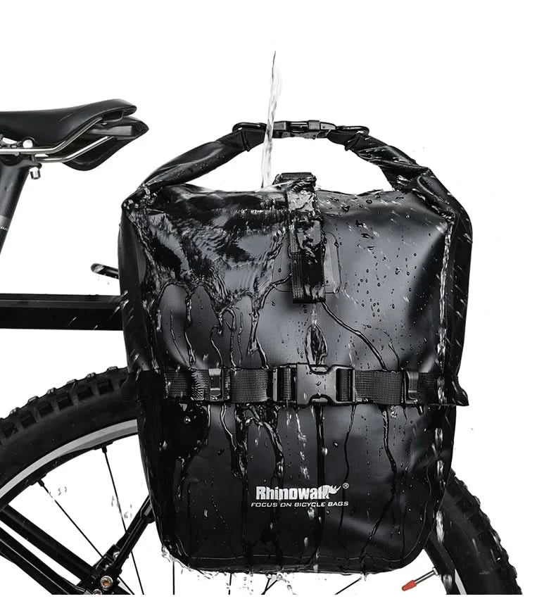 Rhinowalk Waterproof Bike Bag 20L/27L Travel Cycling Bag Basket Bicycle Rear Rack Tail Seat Trunk Bags bicycle bags & panniers