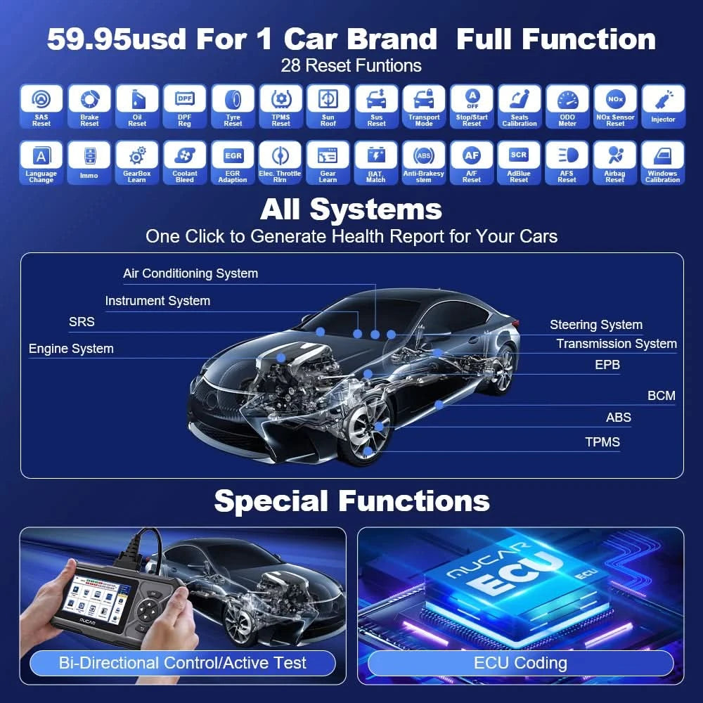 MUCAR CDE900 PRO Diagnostic tools for Auto Obd2 Coder Reader Diagnosis Cars Lifetime Free Update OBD2 Scanner Tools for Mechanic